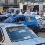 Els cotxes del Rallye de la llana aparcats