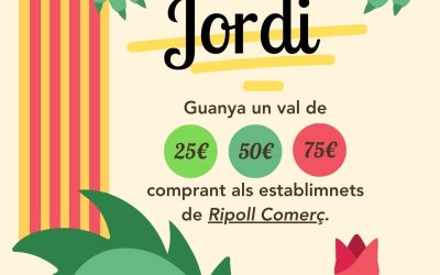 Sant Jordi a Ripoll Comerç! Guanya un val de 75€ | 50€ | 25€ comprant als nostres comerços