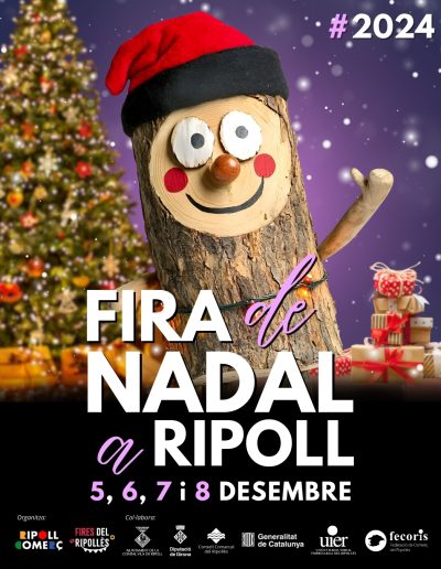 Cartell Fira de Nadal lila