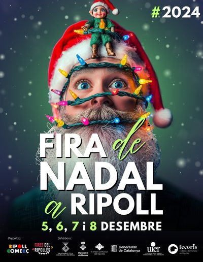 Cartell Fira de nadal Verd